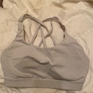 White lululemon size 8 sports bra